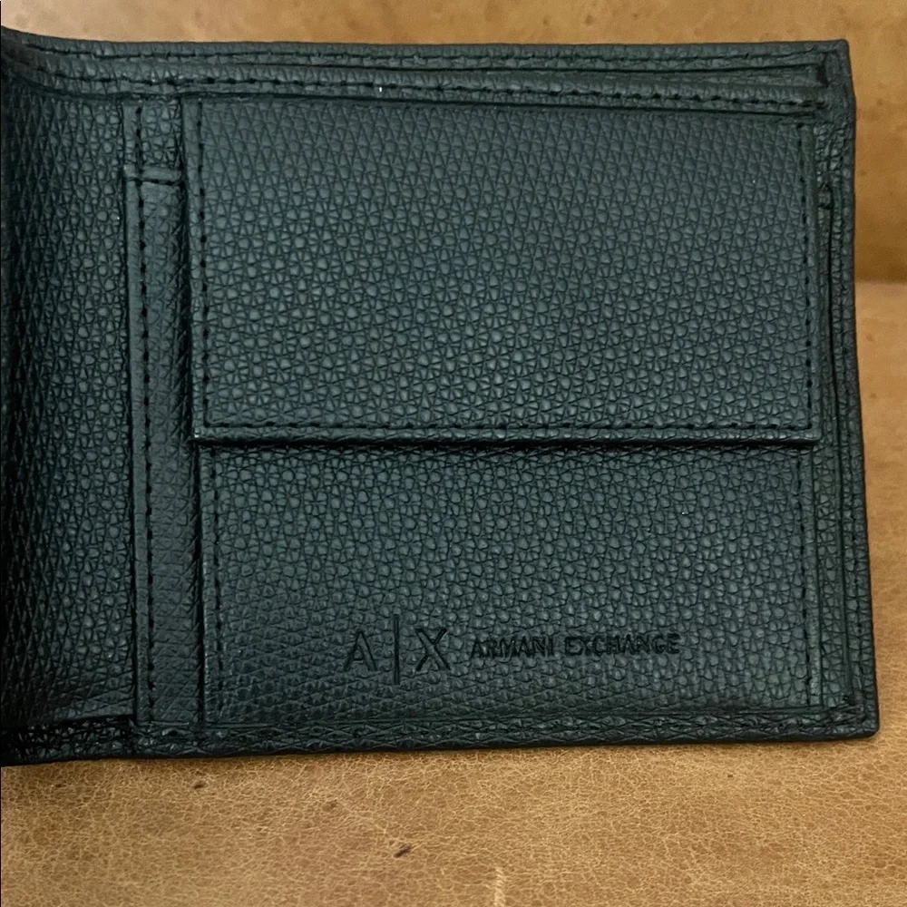Giorgio Armani Black Textured Card Holder